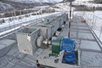 Скребковый транспортер с площадками обслуживания